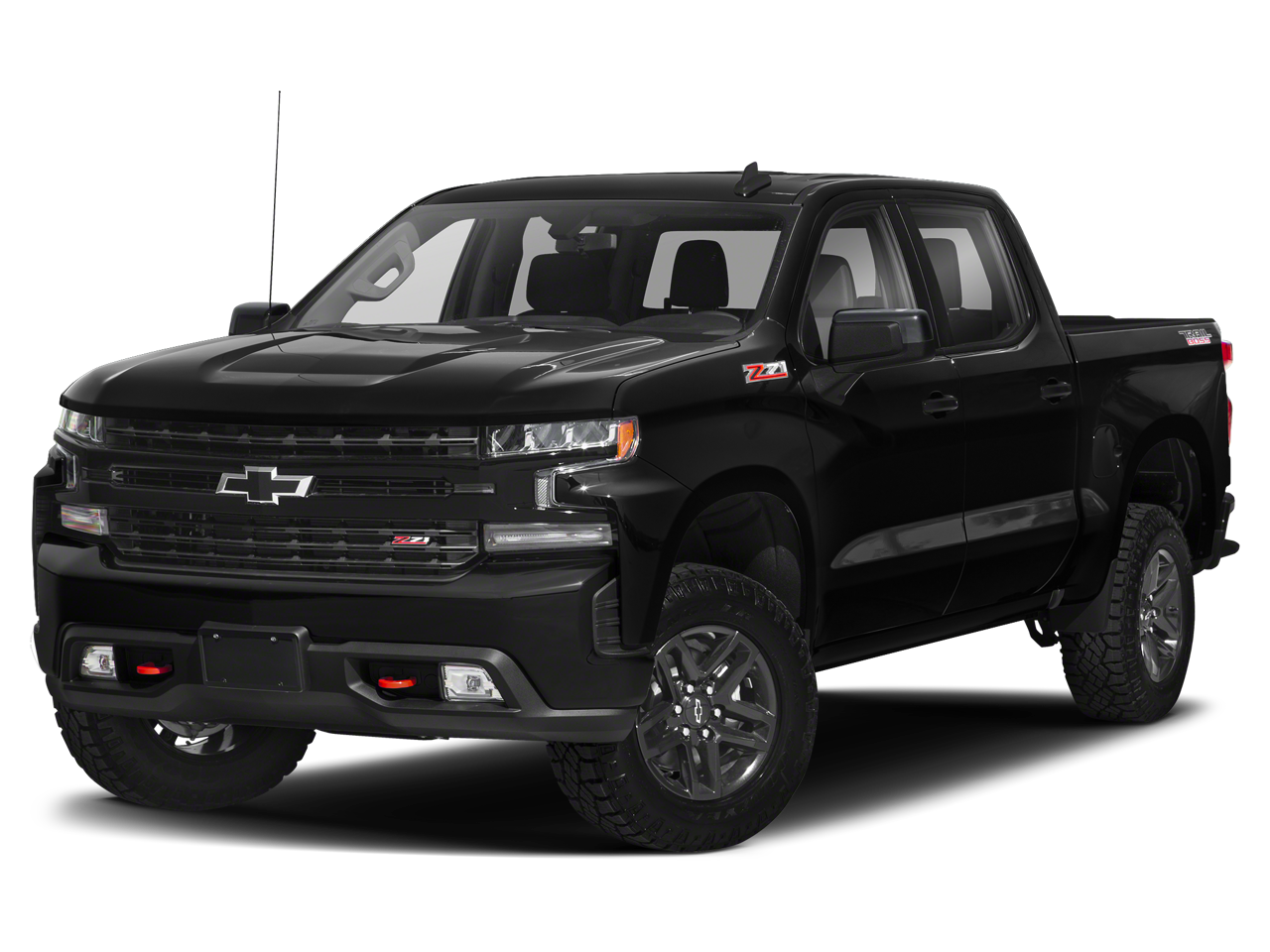2021 Chevrolet Silverado 1500 LT Trail Boss in Shadow Gray Metallic — front three-quarter view