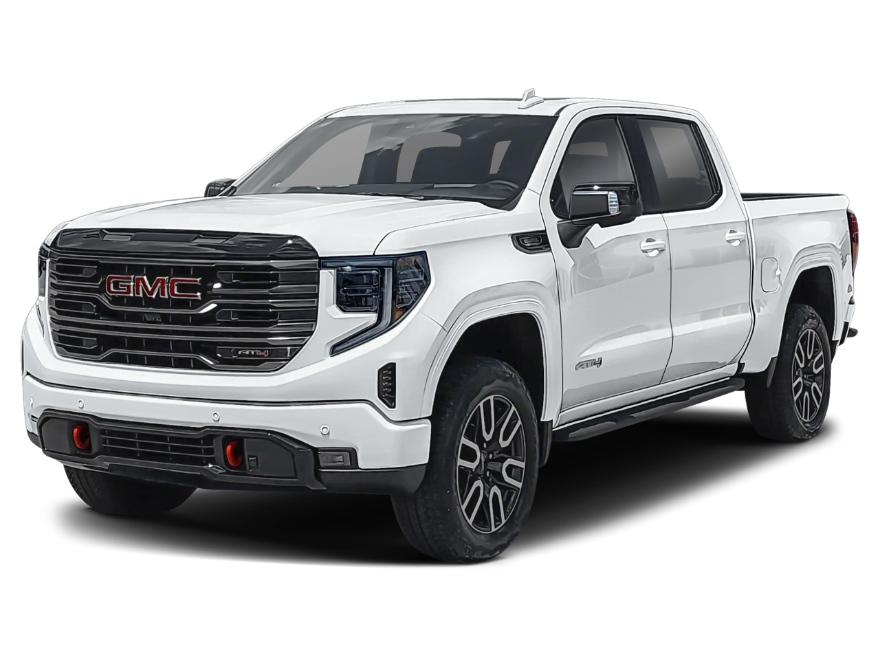 2026 GMC Sierra 1500 AT4 in Summit White — front three-quarter view