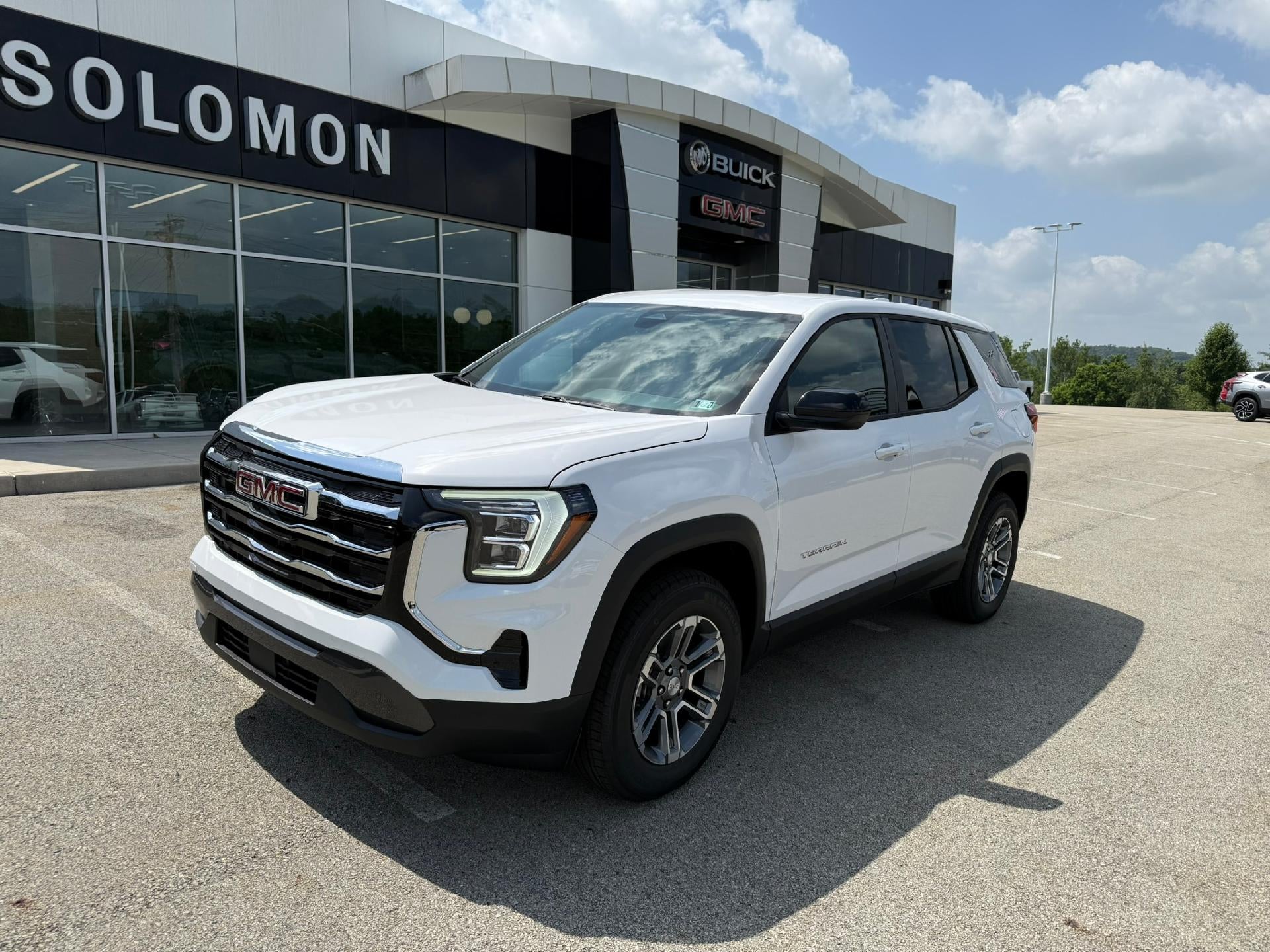 2027 GMC Terrain AWD Elevation in Summit White — front three-quarter view