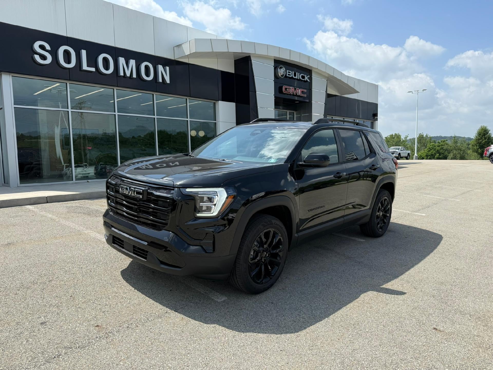 2027 GMC Terrain AWD Elevation in Ebony Twilight Metallic — front three-quarter view