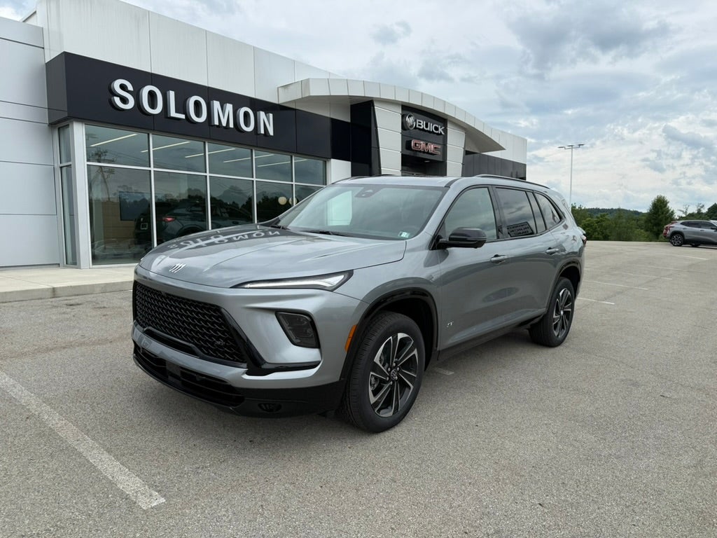 2026 Buick Enclave Sport Touring in Moonstone Gray Metallic — front three-quarter view