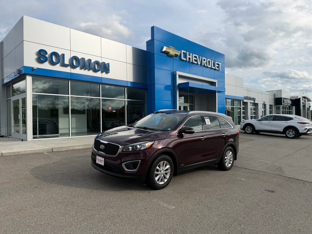 2018 Kia Sorento 2.4L LX in Purple — front three-quarter view