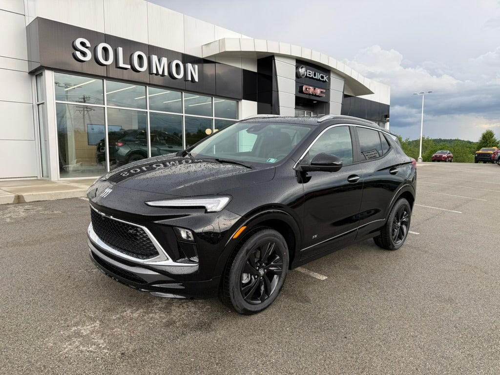2026 Buick Encore GX Sport Touring in Ebony Twilight Metallic — front three-quarter view