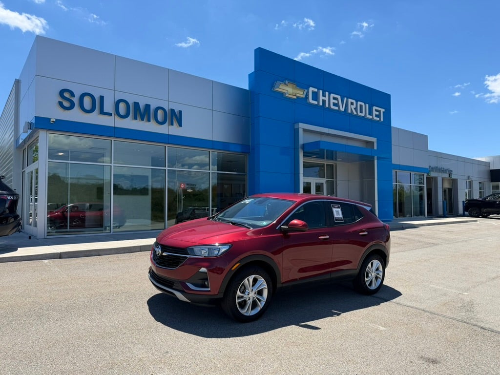 2023 Buick Encore GX Preferred in Cinnabar Metallic — front three-quarter view