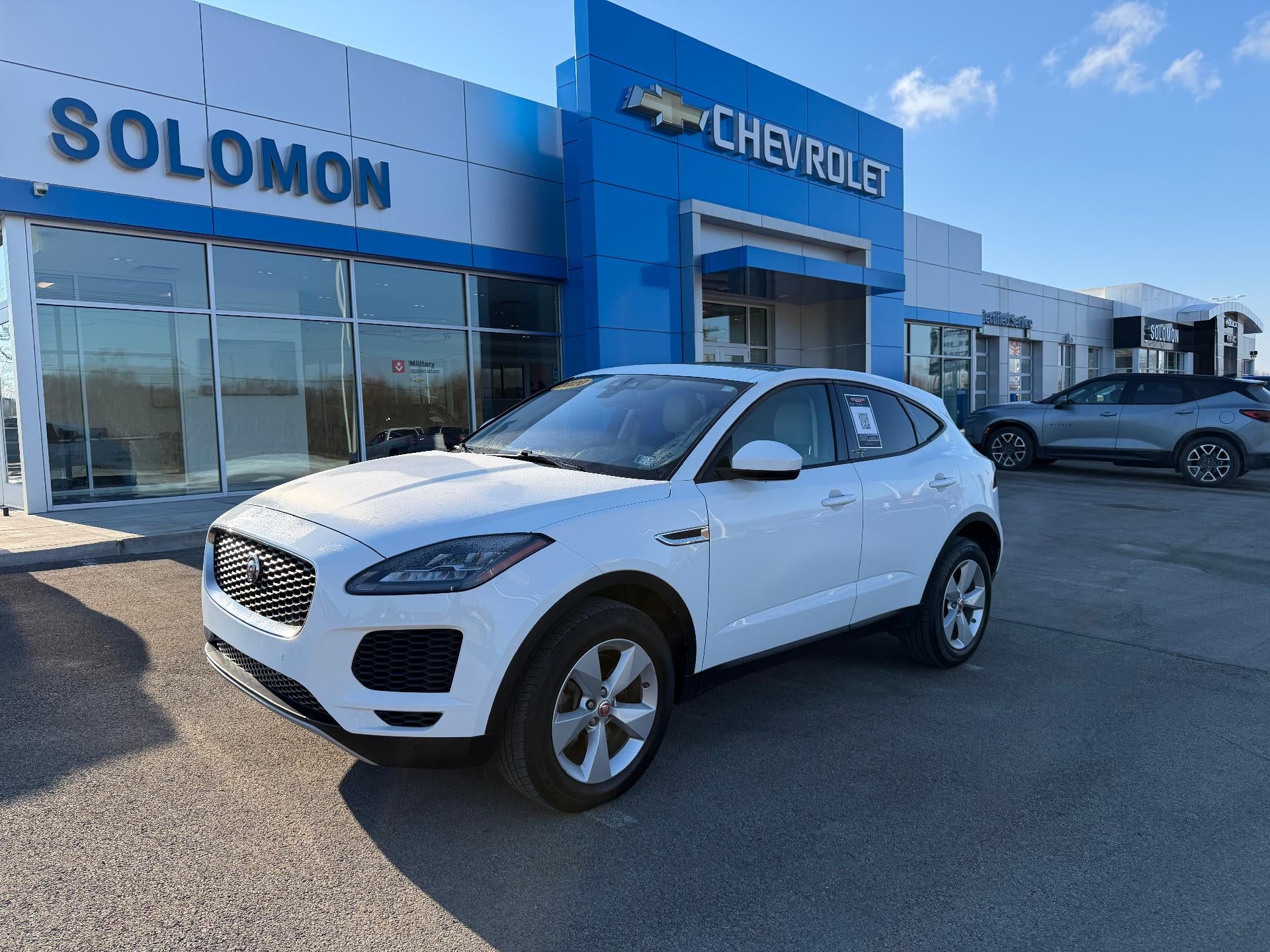 2020 Jaguar E-PACE P250 AWD Automatic in White — front three-quarter view